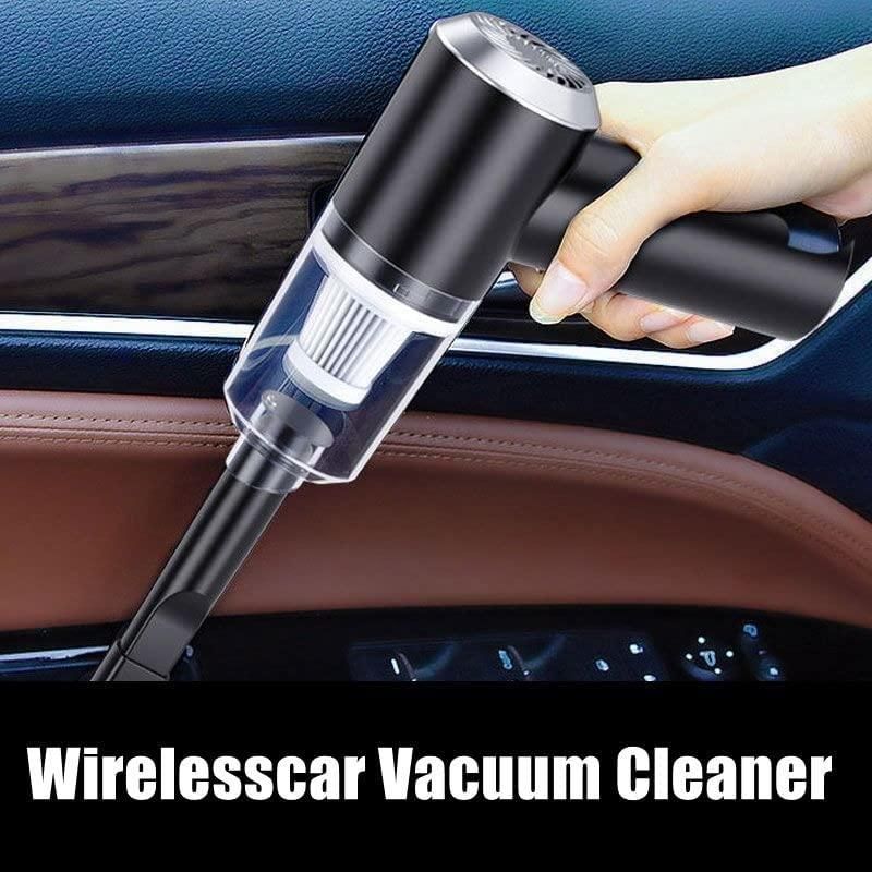 Portable Car Vacuum Cleaner with Blower | USB Rechargeable Wireless Handheld Car Vacuum Cleaner Traveling,Portable,Rechargeable (3in1vaccum)